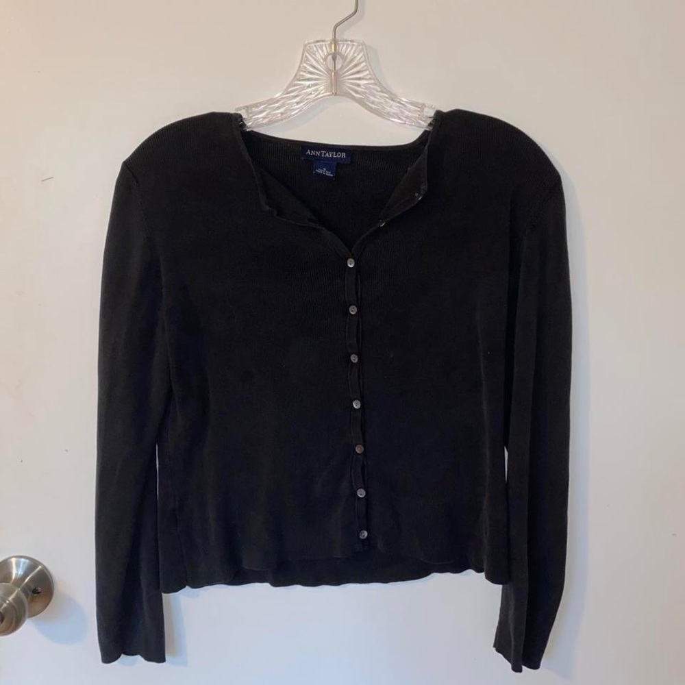 Ann Taylor Black Cardigan